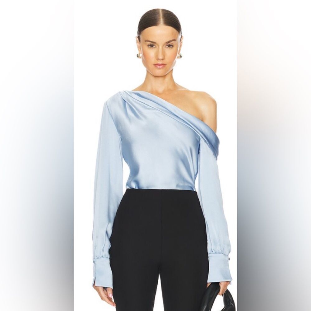 SIMKHAI Alice Top in Sky Blue Size Small